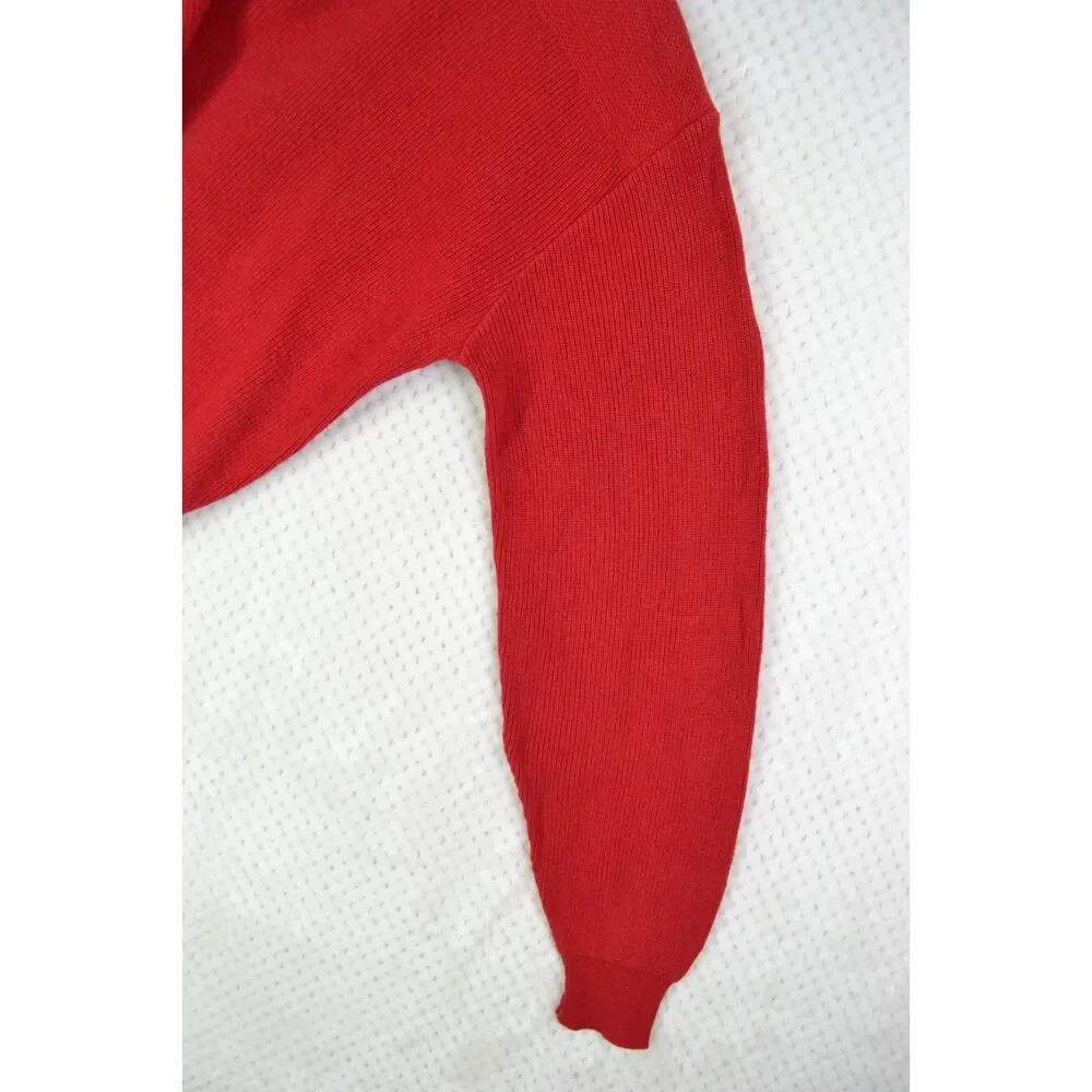 Cabela's Men's Large Tall Red Heavyweight Pullover Sweater VTG